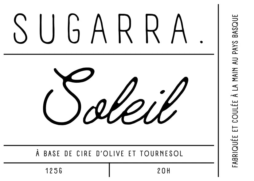 Bougie 350g avec couvercle Fleuris – Pièce n°01 Sugarra