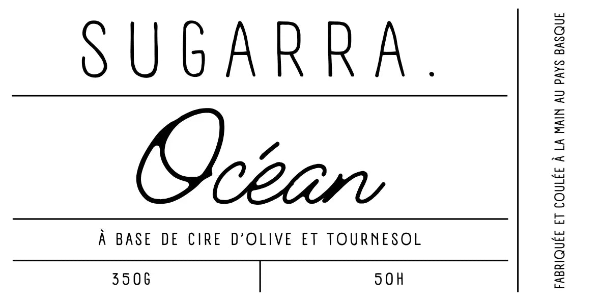 Bougie 350g avec couvercle Fleuris – Pièce n°01 Sugarra