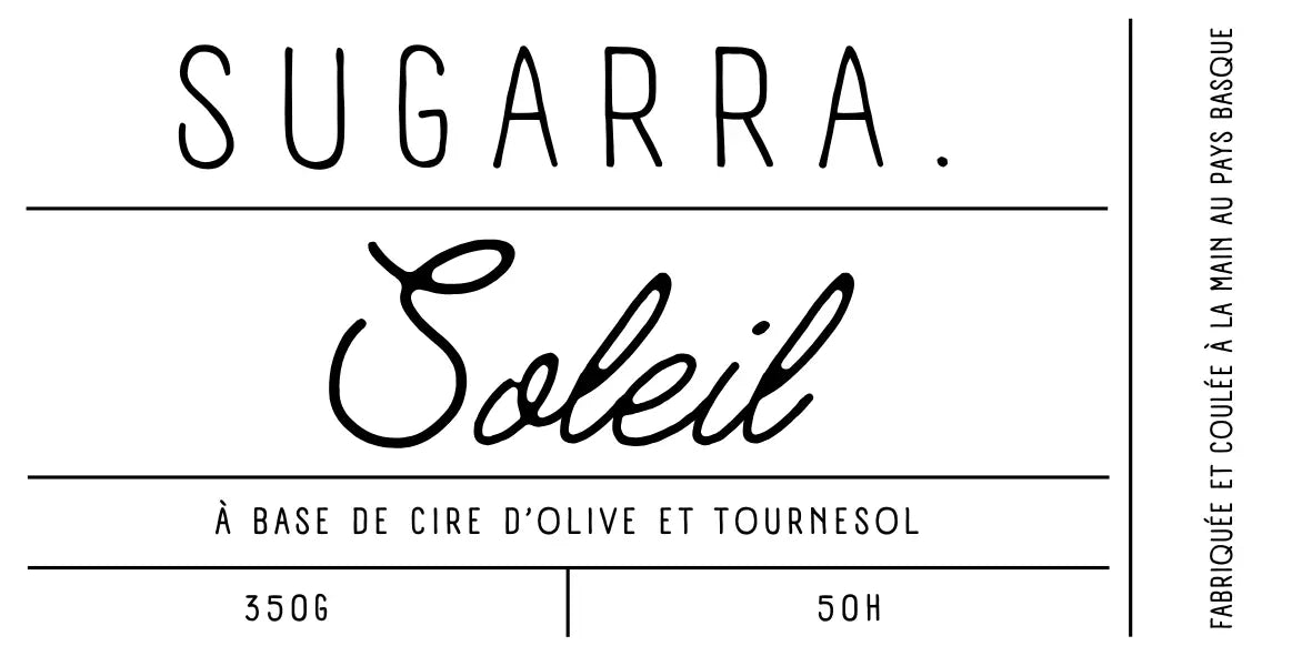 Bougie 350g avec couvercle Fleuris – Pièce n°01 Sugarra