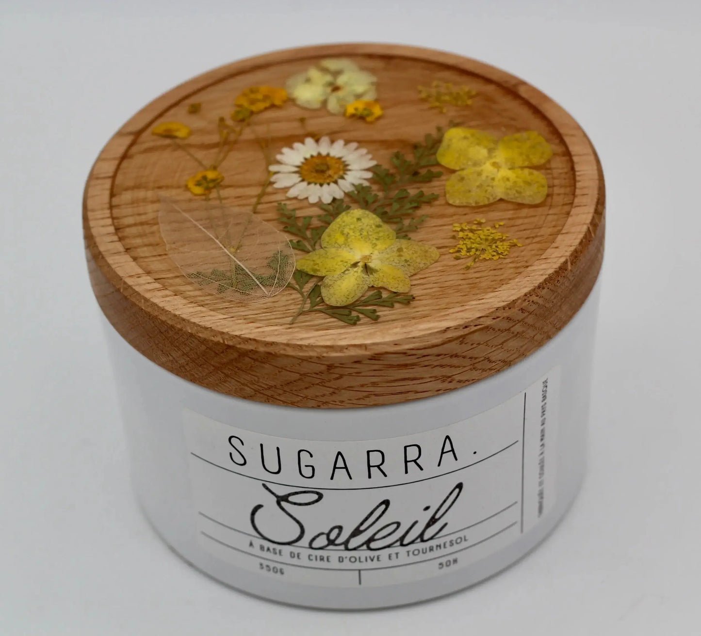 Bougie 350g avec couvercle Fleuris – Pièce n°02