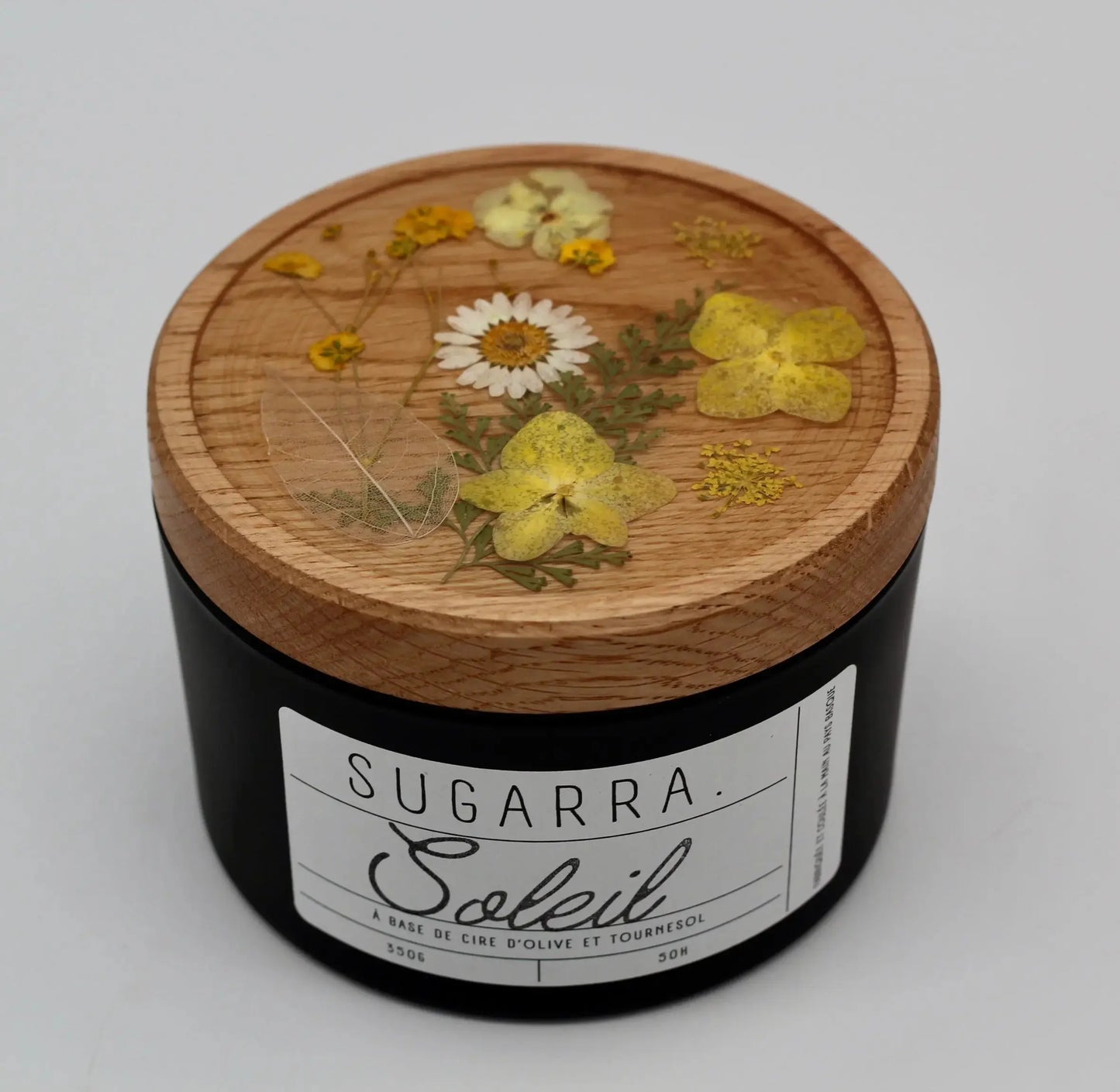 Bougie 350g avec couvercle Fleuris – Pièce n°02