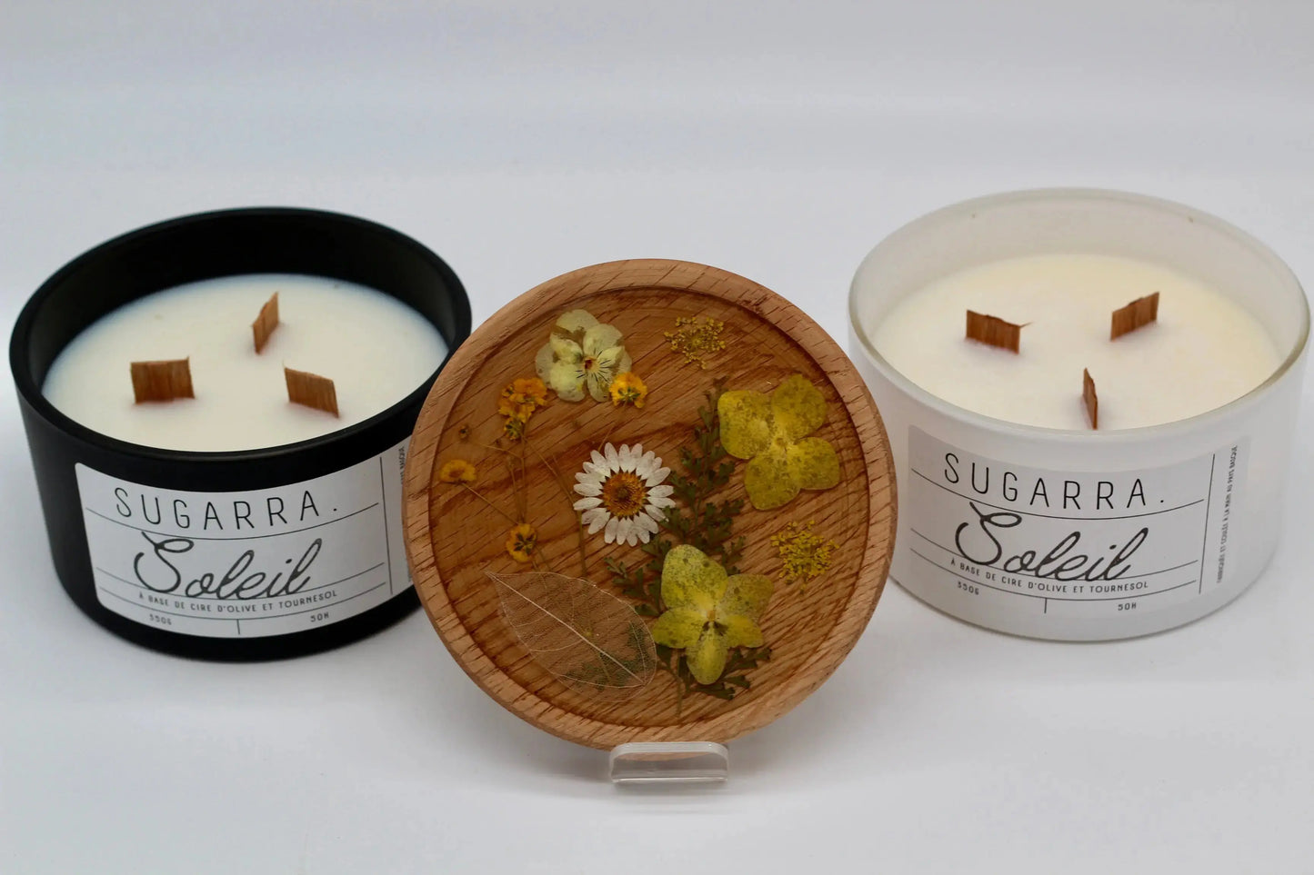 Bougie 350g avec couvercle Fleuris – Pièce n°02
