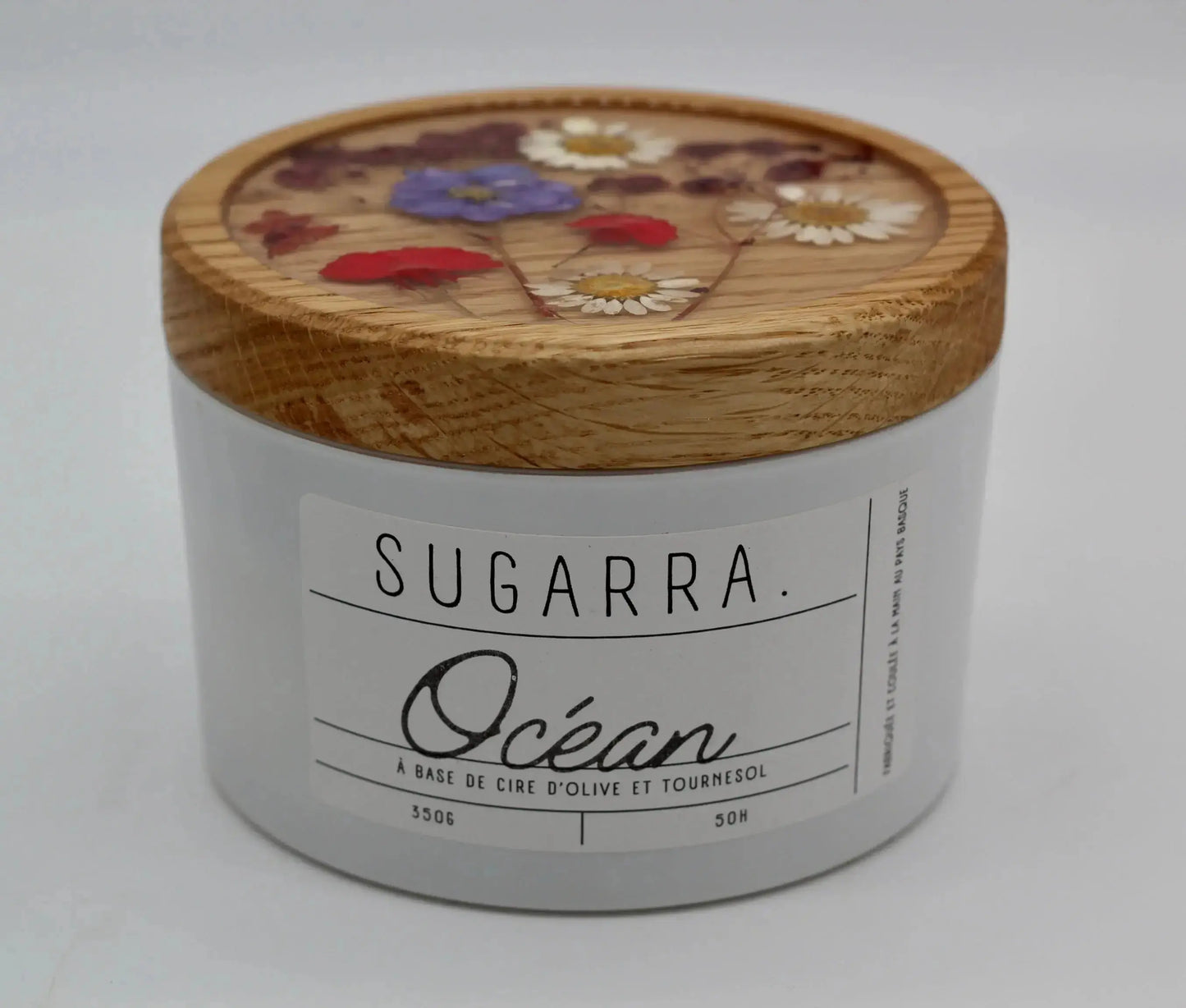 Bougie 350g avec couvercle Fleuris – Pièce n°03