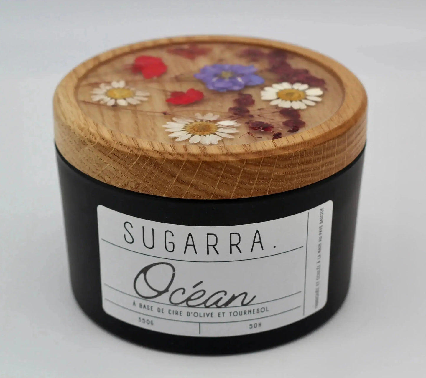 Bougie 350g avec couvercle Fleuris – Pièce n°03