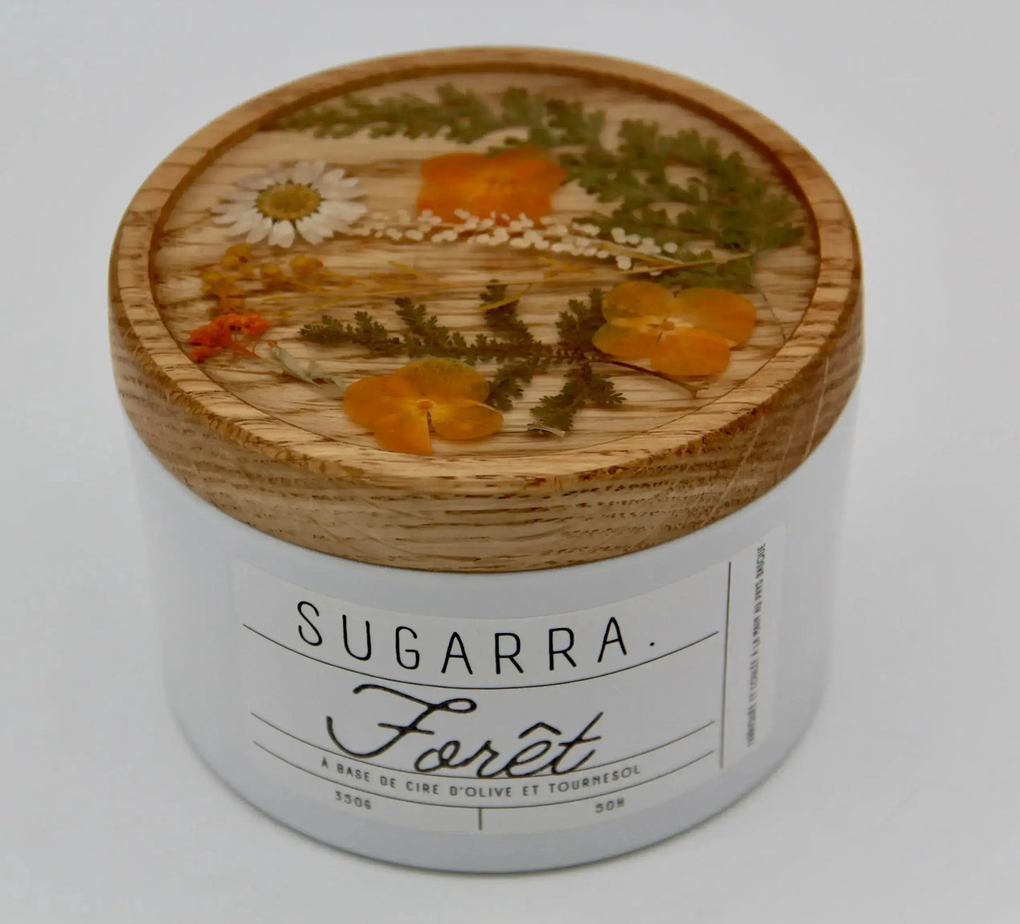 Bougie 350g avec couvercle Fleuris – Pièce n°04