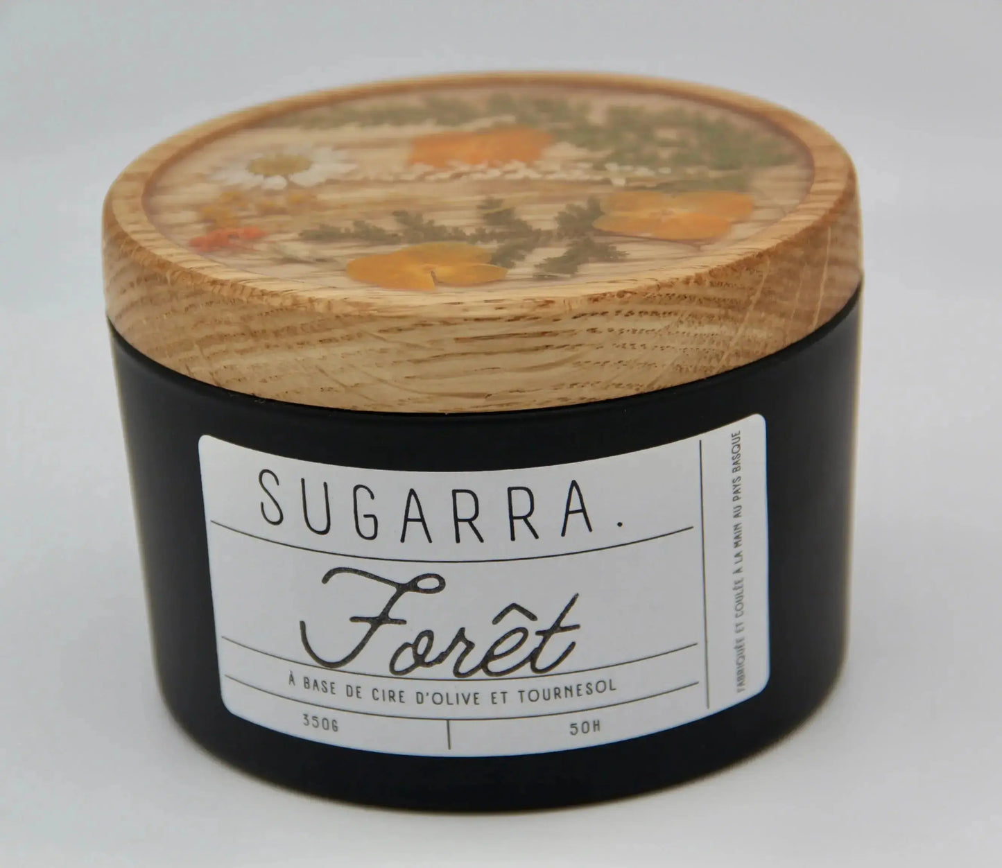 Bougie 350g avec couvercle Fleuris – Pièce n°04