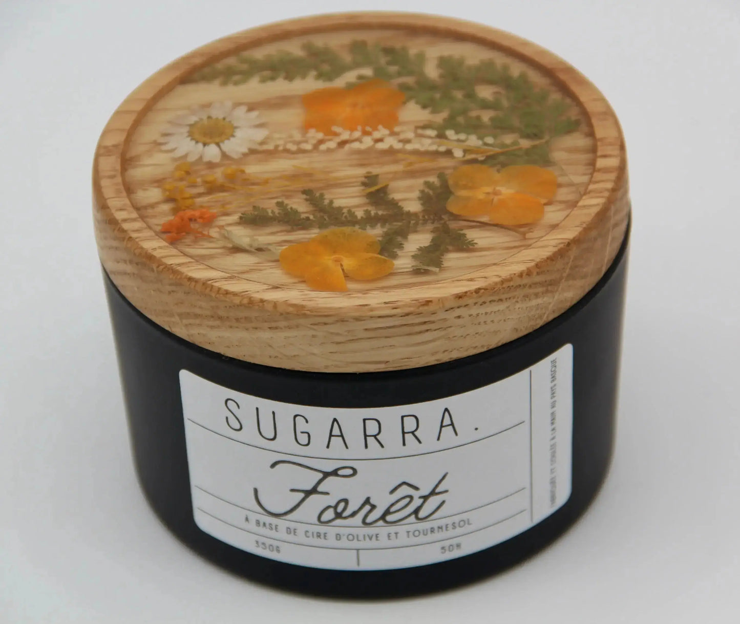 Bougie 350g avec couvercle Fleuris – Pièce n°04