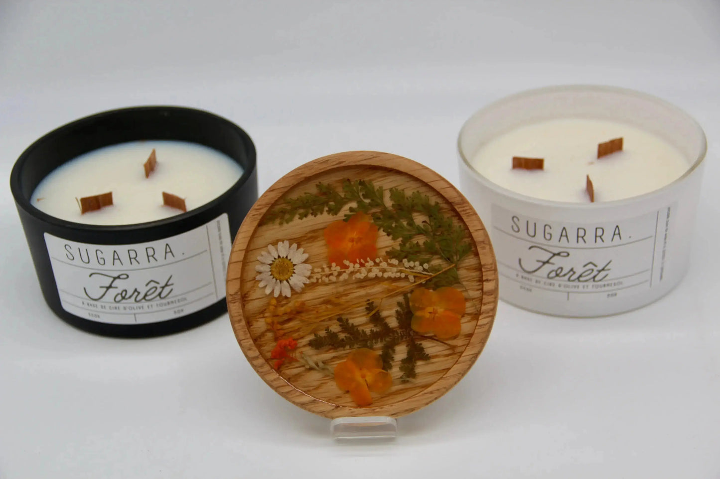 Bougie 350g avec couvercle Fleuris – Pièce n°04