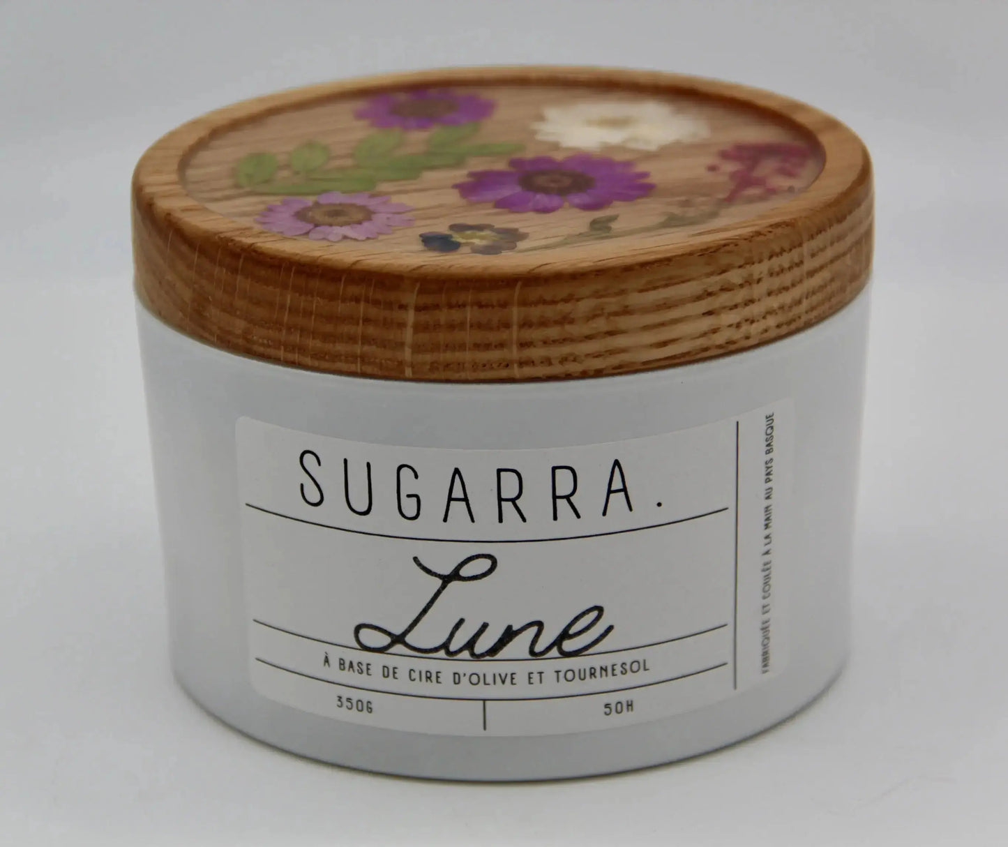 Bougie 350g avec couvercle Fleuris – Pièce n°05