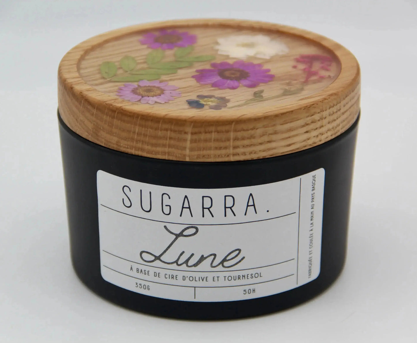 Bougie 350g avec couvercle Fleuris – Pièce n°05