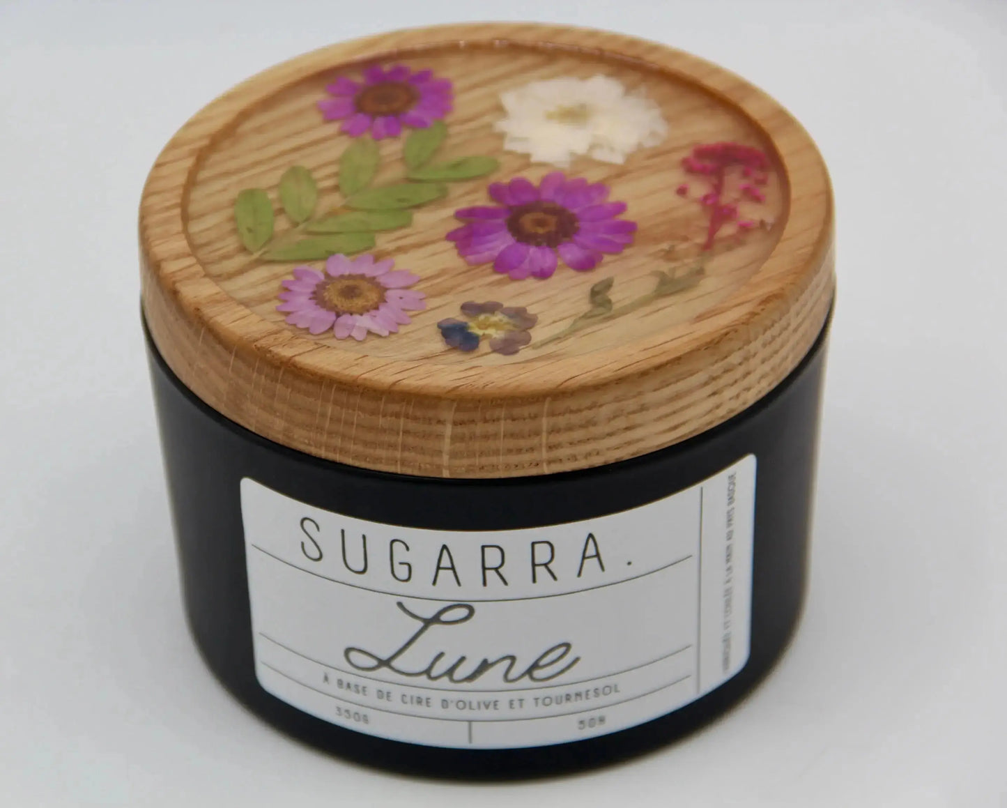Bougie 350g avec couvercle Fleuris – Pièce n°05