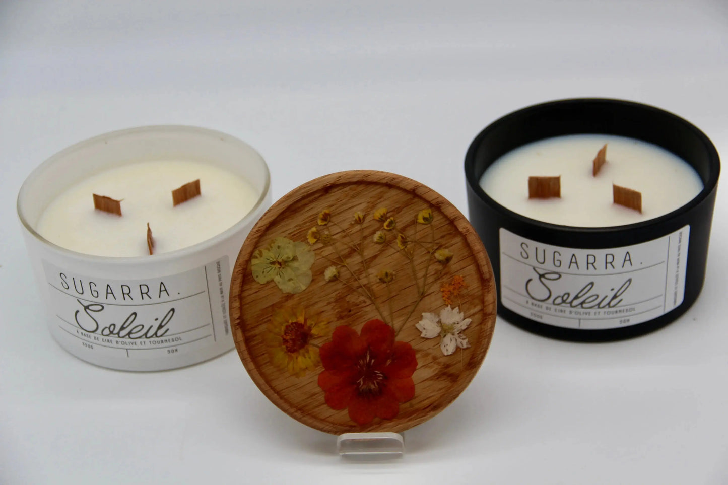 Bougie 350g avec couvercle Fleuris – Pièce n°06
