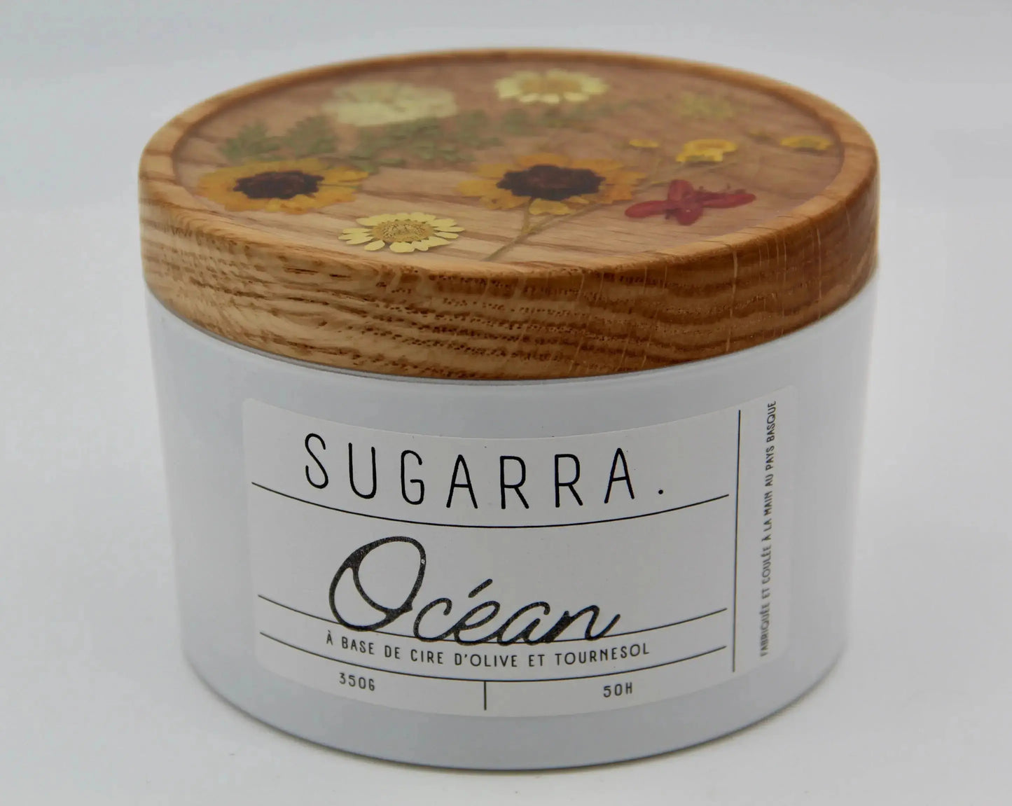 Bougie 350g avec couvercle Fleuris – Pièce n°07