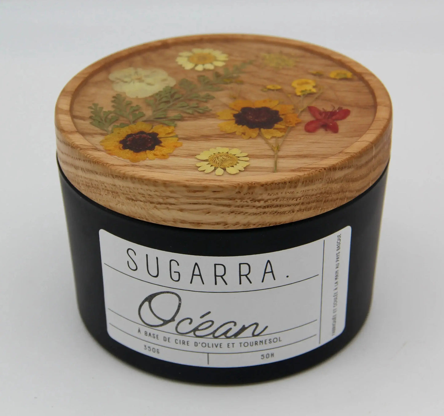 Bougie 350g avec couvercle Fleuris – Pièce n°07