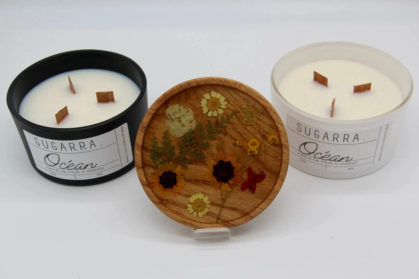 Bougie 350g avec couvercle Fleuris – Pièce n°07