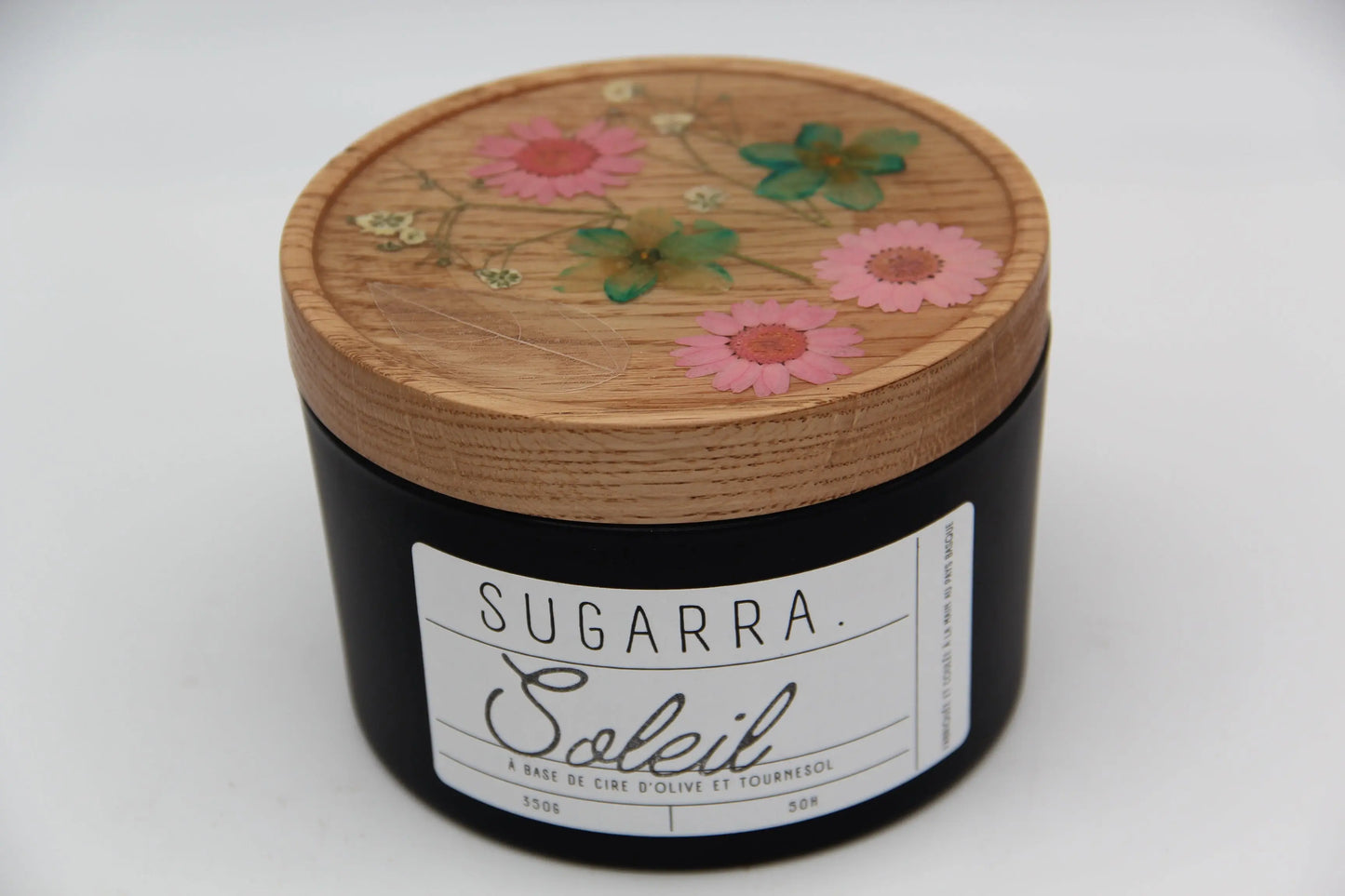 Bougie 350g avec couvercle Fleuris – Pièce n°09