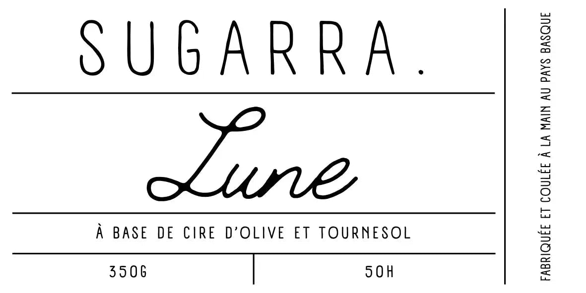 Bougie 350g avec couvercle en Noyer – Pièce n°01 Sugarra