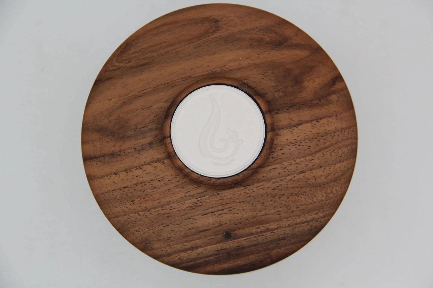 Bougie 350g avec couvercle en Noyer – Pièce n°09