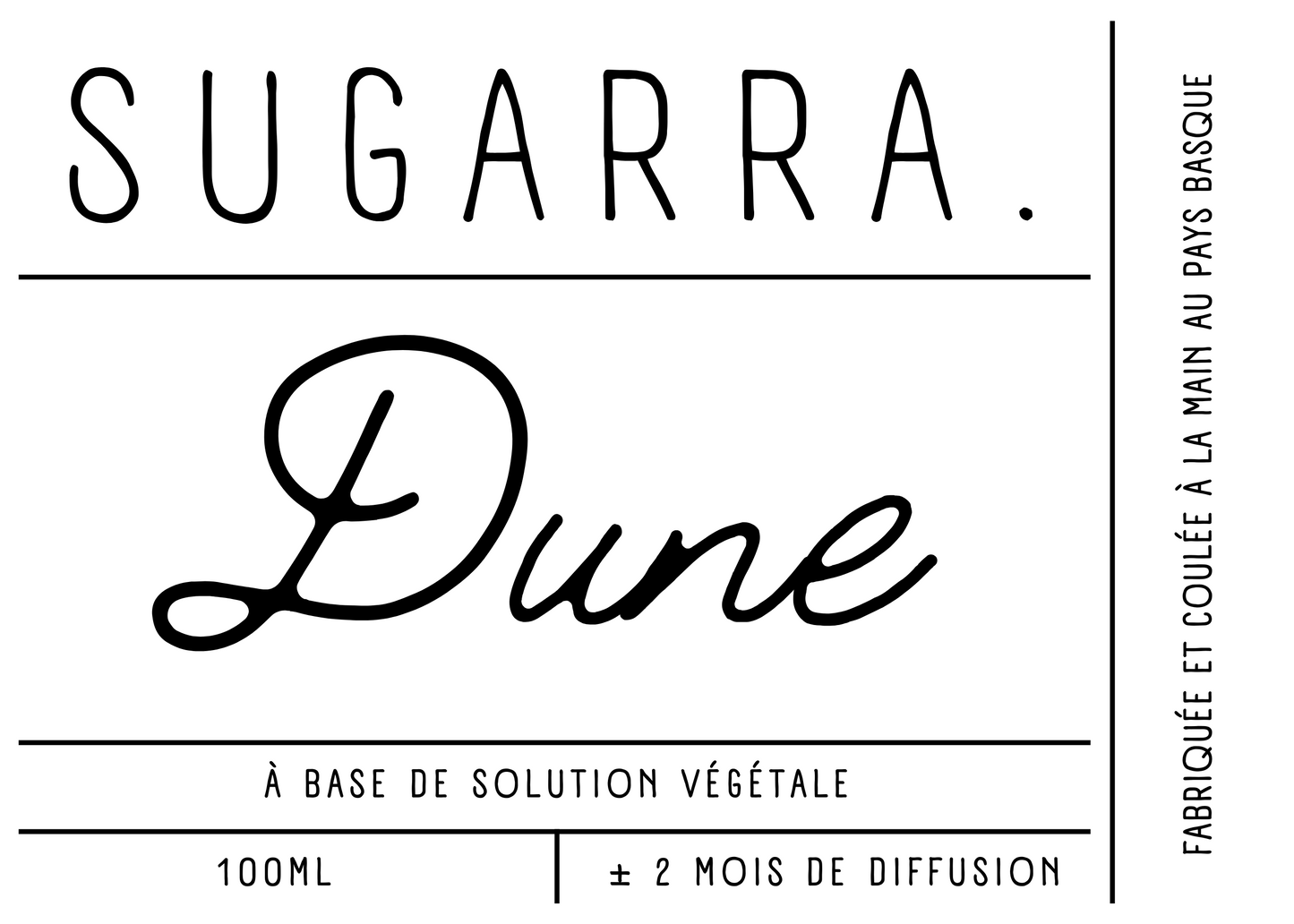 Diffuseur à tiges 100 ml avec bouchon en Bois spéciaux ( Erable échauffé ) - Pièce n°01 Sugarra