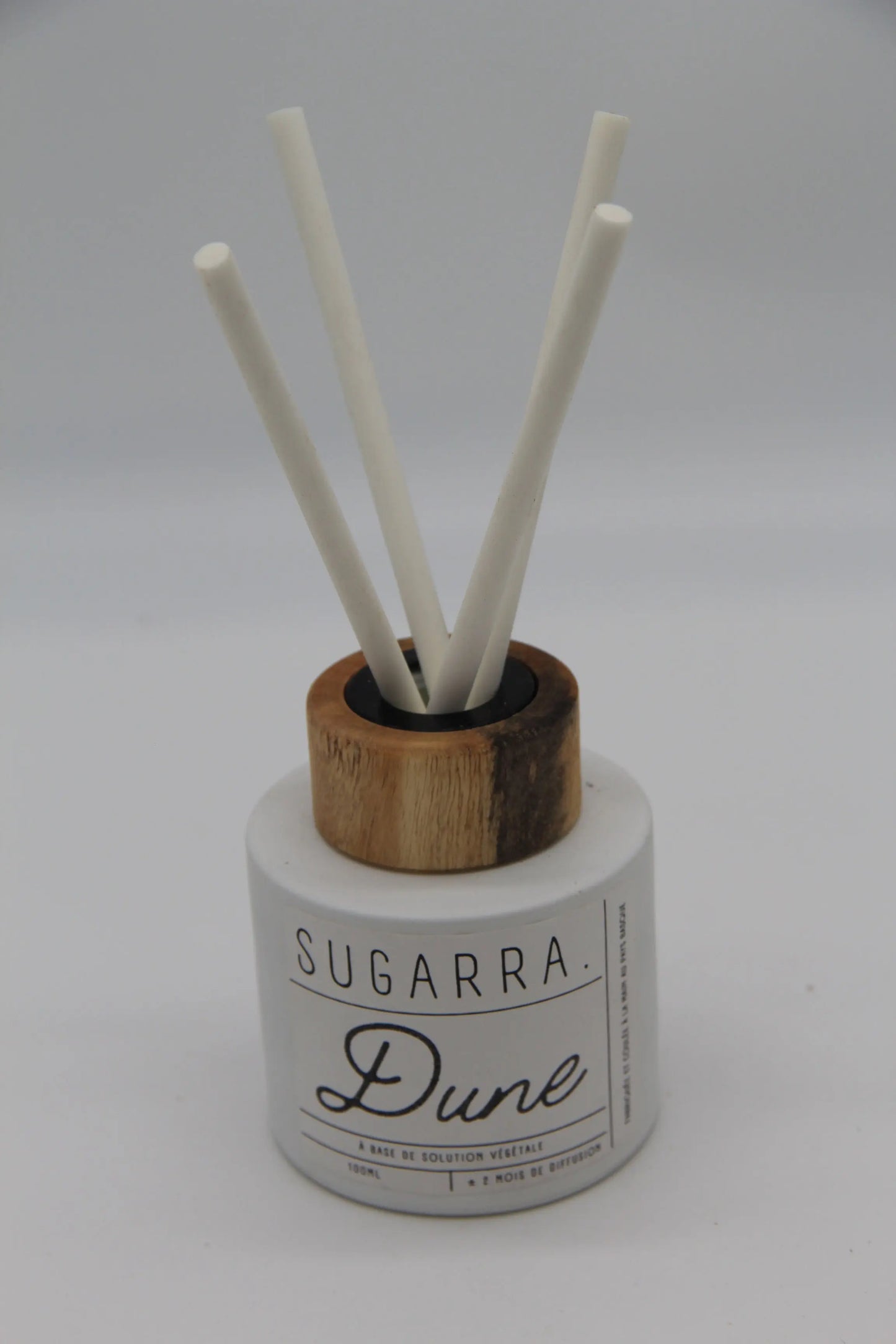Diffuseur à tiges 100 ml avec bouchon en Bois spéciaux ( Marronnier Bleuté ) - Pièce n°05 Sugarra