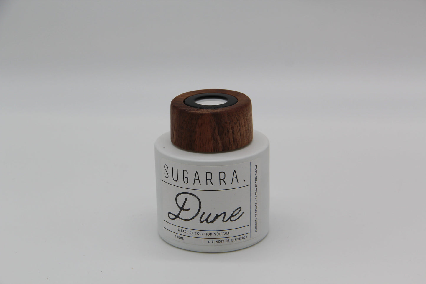 Diffuseur à tiges 100 ml avec bouchon en Noyer - Pièce n°03 Sugarra