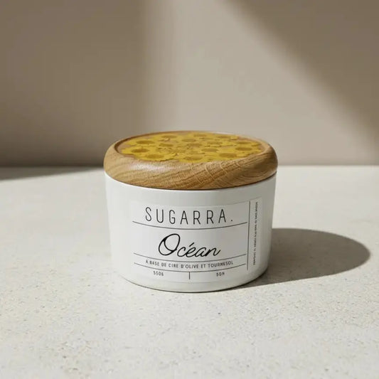 Bougie 350g avec couvercle Fleuris Sugarra