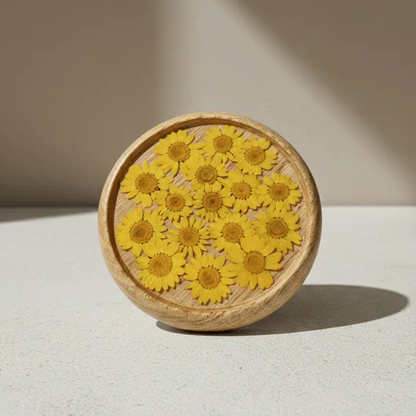 Bougie 350g avec couvercle Fleuris