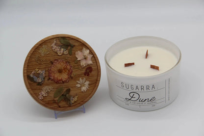 Bougie 350g avec couvercle Fleuris – Pièce n°01 Sugarra