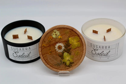 Bougie 350g avec couvercle Fleuris – Pièce n°02