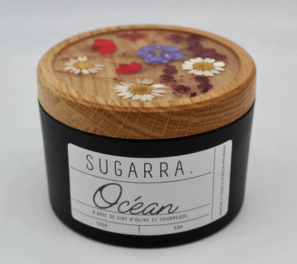 Bougie 350g avec couvercle Fleuris – Pièce n°03