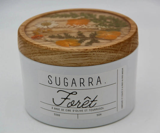 Bougie 350g avec couvercle Fleuris – Pièce n°04