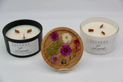 Bougie 350g avec couvercle Fleuris – Pièce n°05