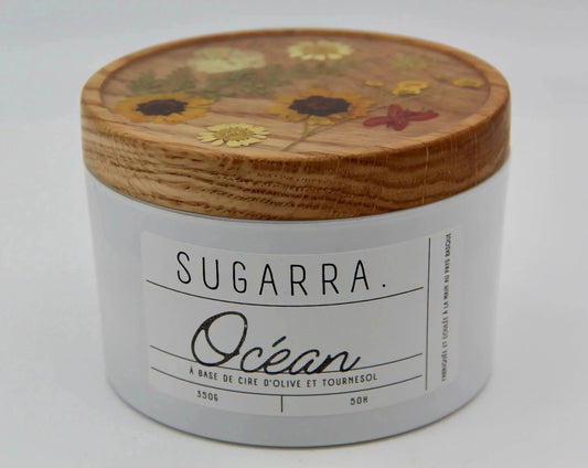 Bougie 350g avec couvercle Fleuris – Pièce n°07