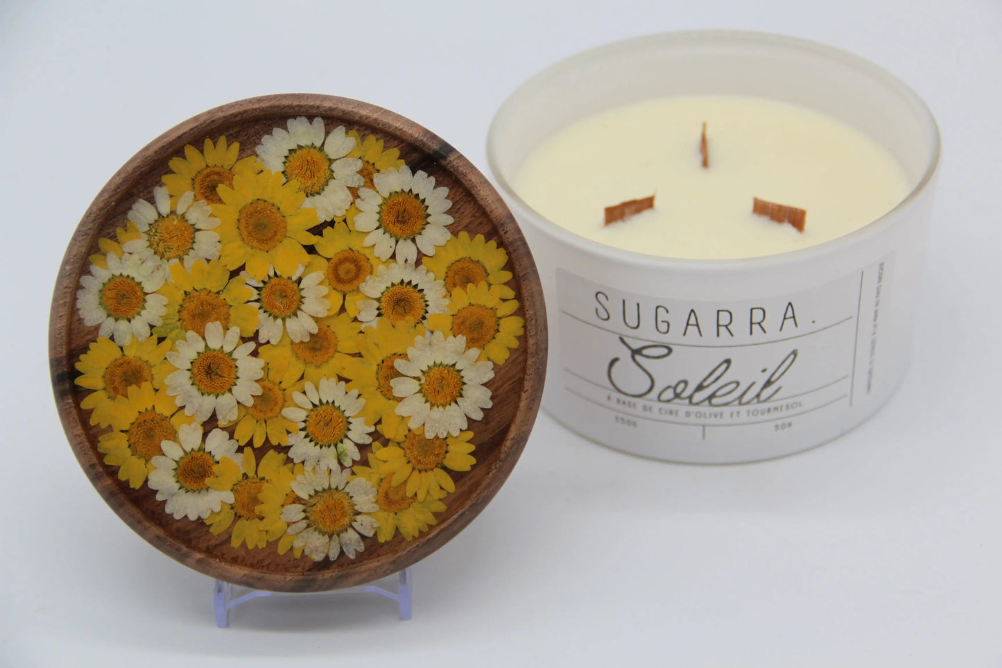 Bougie 350g avec couvercle Fleuris – Pièce n°12