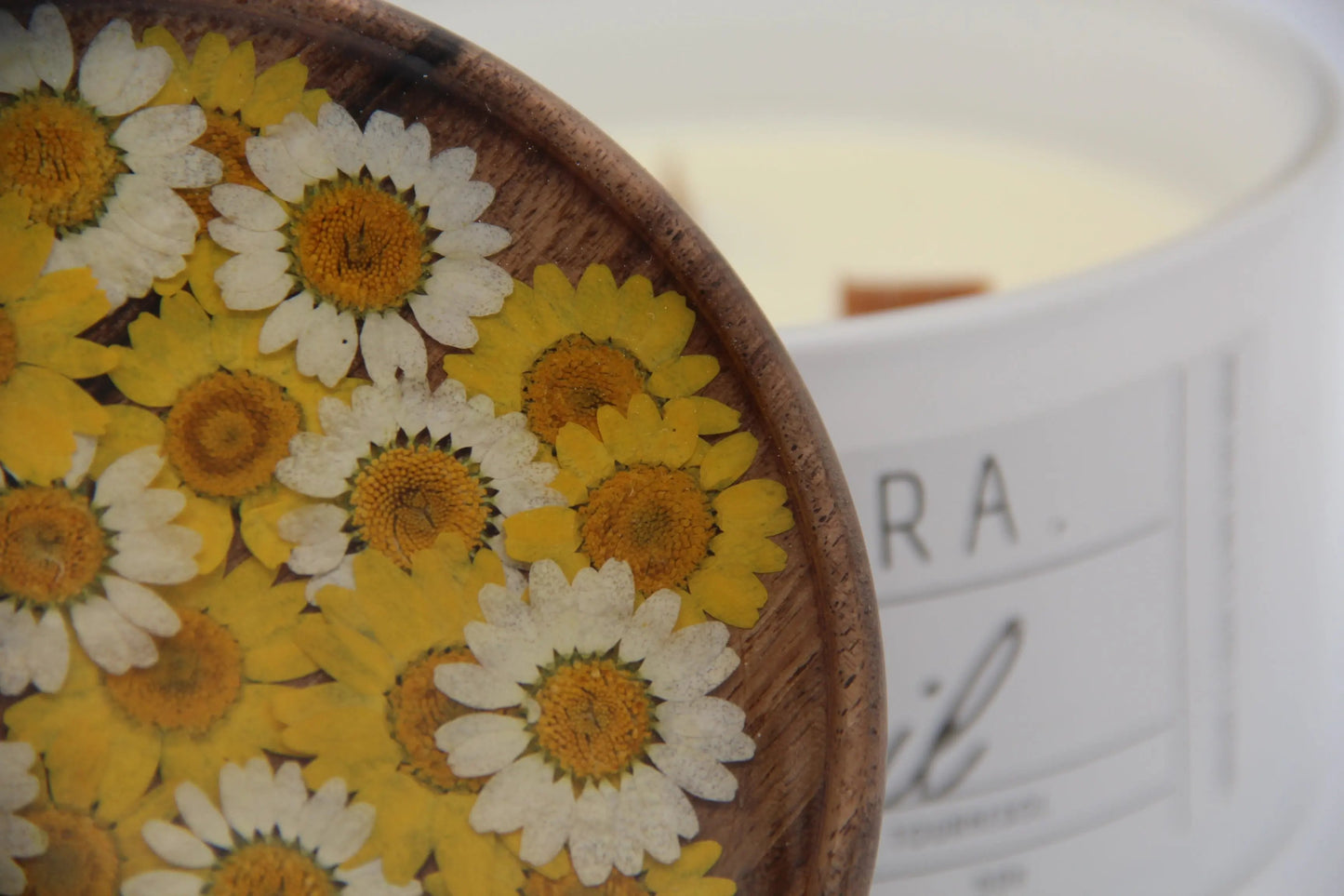 Bougie 350g avec couvercle Fleuris – Pièce n°12