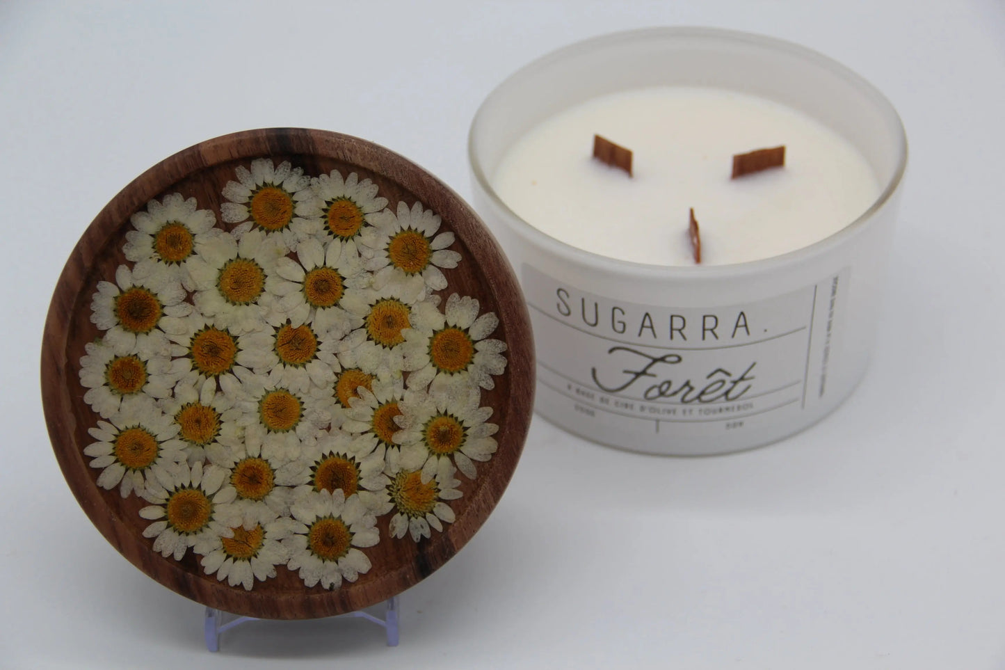 Bougie 350g avec couvercle Fleuris – Pièce n°13