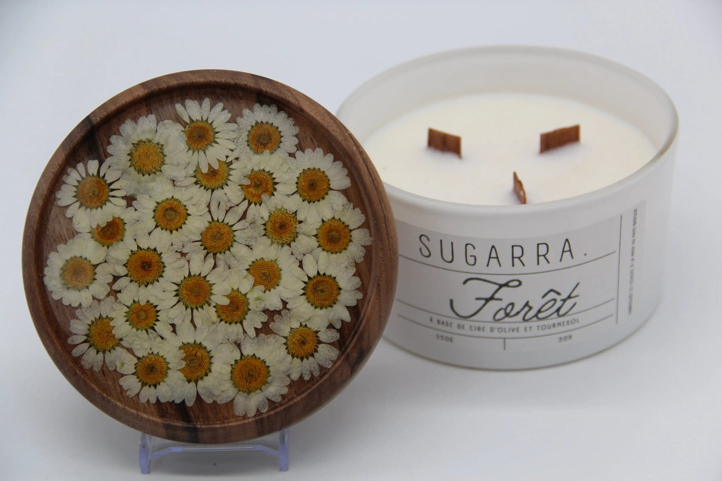 Bougie 350g avec couvercle Fleuris – Pièce n°15