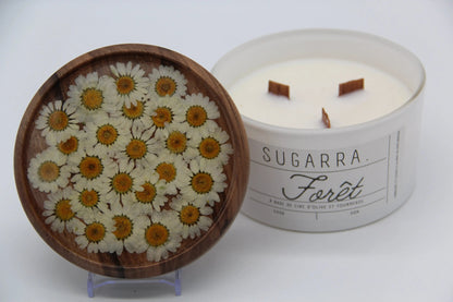 Bougie 350g avec couvercle Fleuris – Pièce n°15