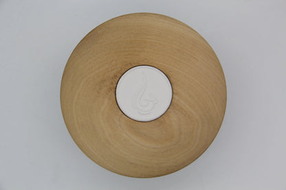 Bougie 350g avec couvercle en Bois spéciaux – Pièce n°05 ( Tulipier ) Sugarra