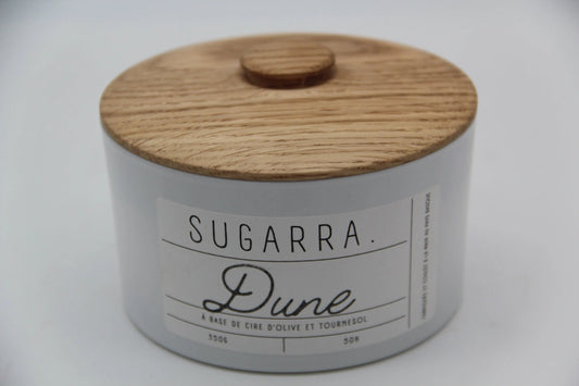 Bougie 350g avec couvercle en Chêne – Pièce n°08