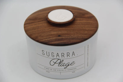 Bougie 350g avec couvercle en Noyer – Pièce n°09