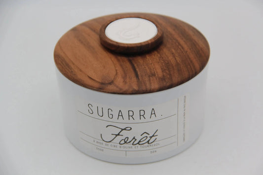 Bougie 350g avec couvercle en Noyer – Pièce n°10