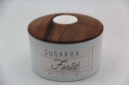 Bougie 350g avec couvercle en Noyer – Pièce n°12