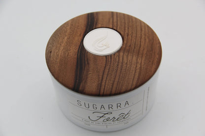 Bougie 350g avec couvercle en Noyer – Pièce n°12