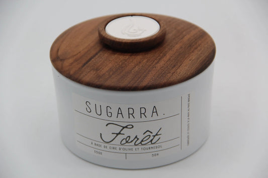 Bougie 350g avec couvercle en Noyer – Pièce n°14