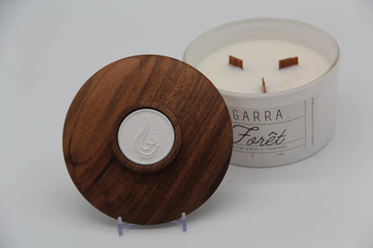 Bougie 350g avec couvercle en Noyer – Pièce n°14