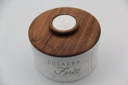 Bougie 350g avec couvercle en Noyer – Pièce n°14