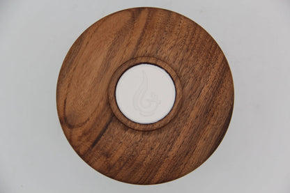 Bougie 350g avec couvercle en Noyer – Pièce n°14