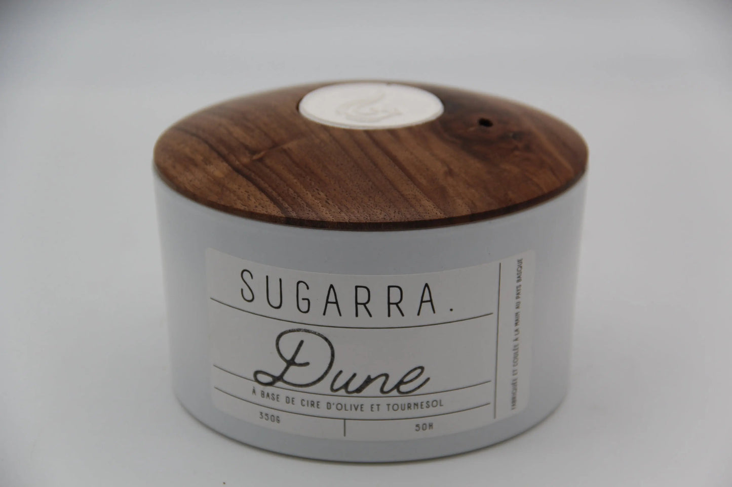 Bougie 350g avec couvercle en Noyer – Pièce n°15