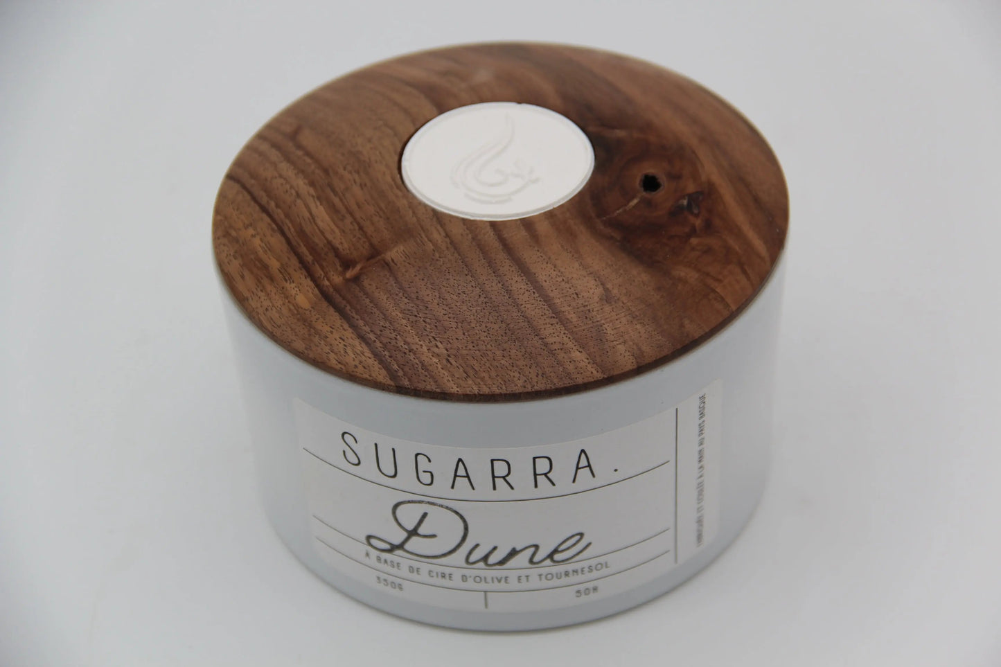 Bougie 350g avec couvercle en Noyer – Pièce n°15